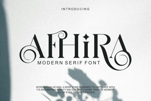 Afhira: A Serif Font That Elevates Handmade Creations