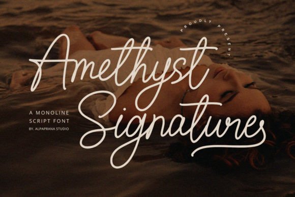 Amethyst Signature: Elevating Campaigns with a Modern Script Font