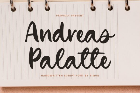 Andreas Palatte Script Font for Editorial Design