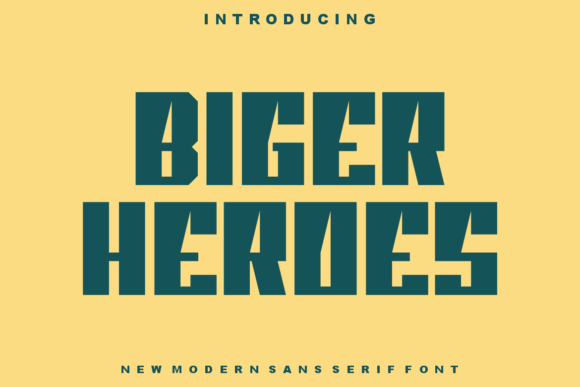 Biger Heroes Font for Handmade Creations