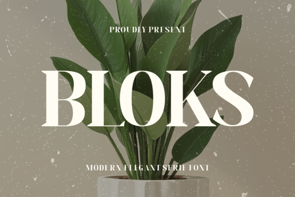 Bloks Serif Font for Handmade Creations