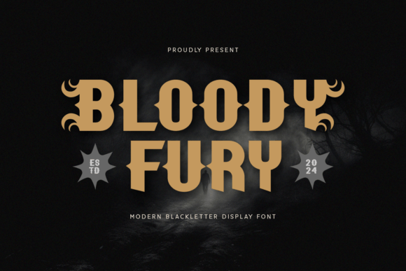 Bloody Fury: A Bold Blackletter Font for Editorial Impact