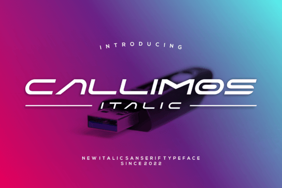 Callimos Italic: A Futuristic Font for Modern Branding