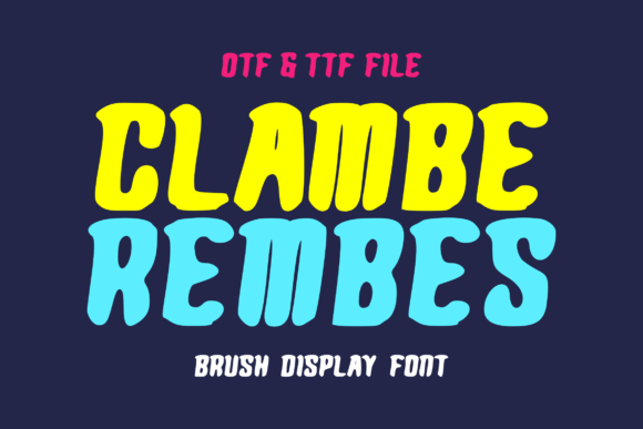 Clamberembes Font for Campaign Creatives