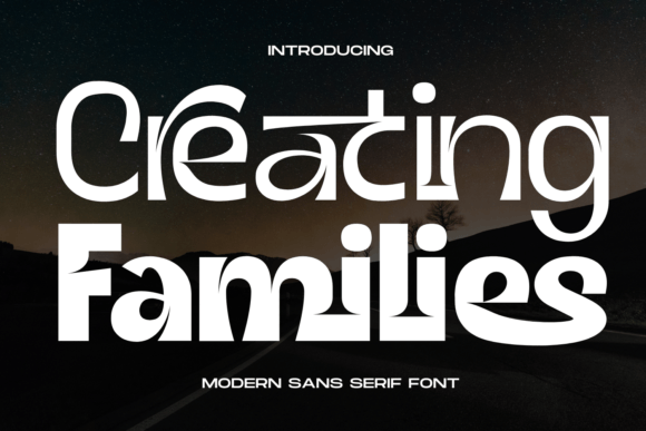 Creating Families Font for Editorial Design