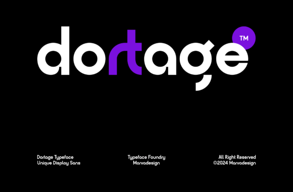 Dortage: A Modern Sans Serif Font for Craft Creations