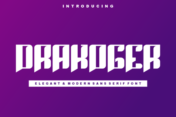 Drakoger: A Bold Serif Font for Creative Branding