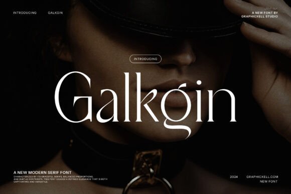 Galkgin: A Modern Serif Font for Web Design