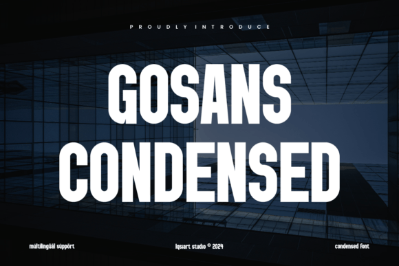 Gosans Condensed Font for Modern Web Design