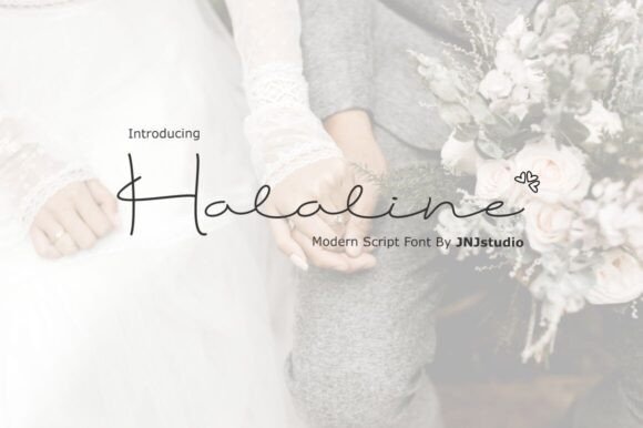 Halaline: A Script Font for Modern Branding and Design