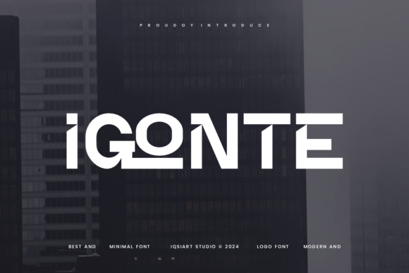 Igonte: A Modern Sans Serif Font for Bold Campaigns