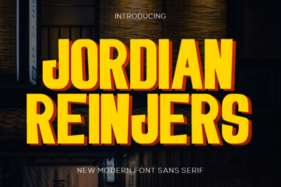 Jordian Reinjers – A Modern Sans Serif Font for Web Design