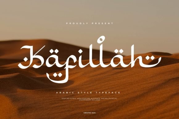 Kafillah: A Graceful Script Font for Editorial Design
