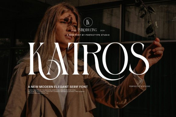 Katros Serif Font for Editorial Design