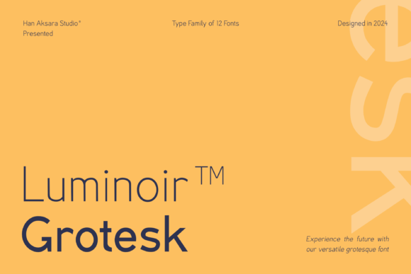 Luminoir Grotesk: A Modern Sans Serif for Editorial Design