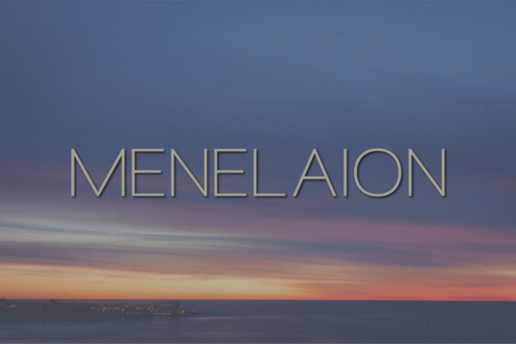 Menelaion: A Designer's Take on a Modern Sans Serif