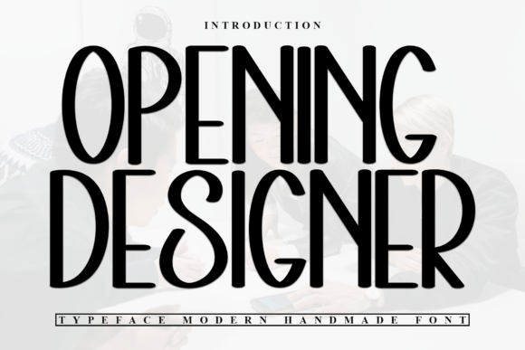 Opening Designer: A Clean Sans Serif Font for Modern Branding