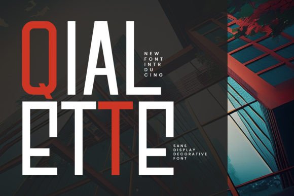 Qialette: A Modern Sans Serif for Branding and Design