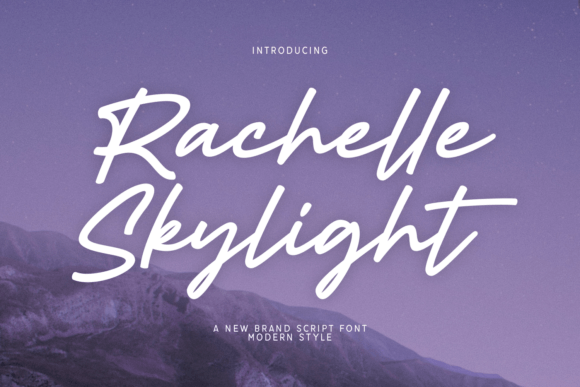 Rachelle Skylight: A Modern Script Font for Branding Success