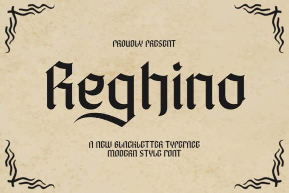 Reghino: A Modern Blackletter Font for Editorial Design