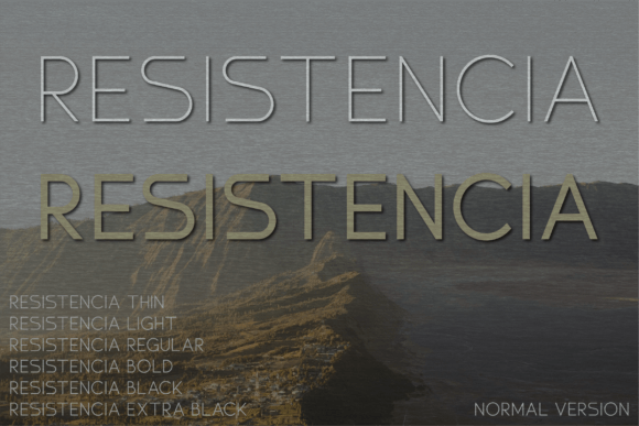 Resistencia Font for Modern Campaigns