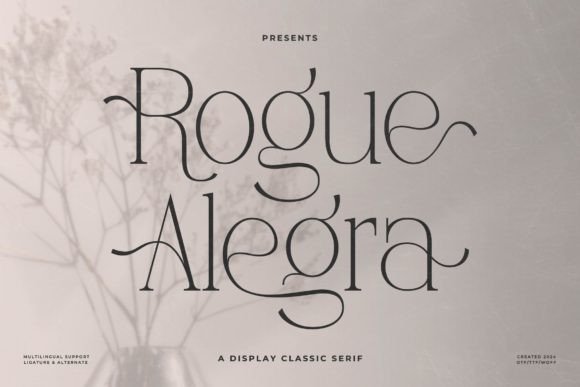 Rogue Alegra: A Serif Font for Bold Editorial Design