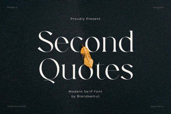 Second Quotes Serif Font for Handmade Creations