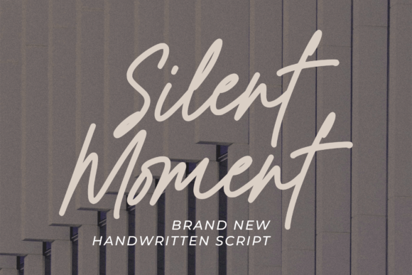 Silent Moment: A Handwritten Script Font for Modern Web Design