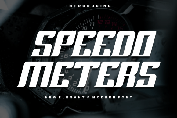 Speedo Meters: A Bold Serif Font for Creative Makers