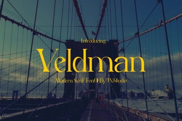 Veldman: A Bold Serif Font for Editorial Design