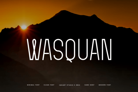 Wasquan: A Sleek Sans Serif Font for Modern Branding